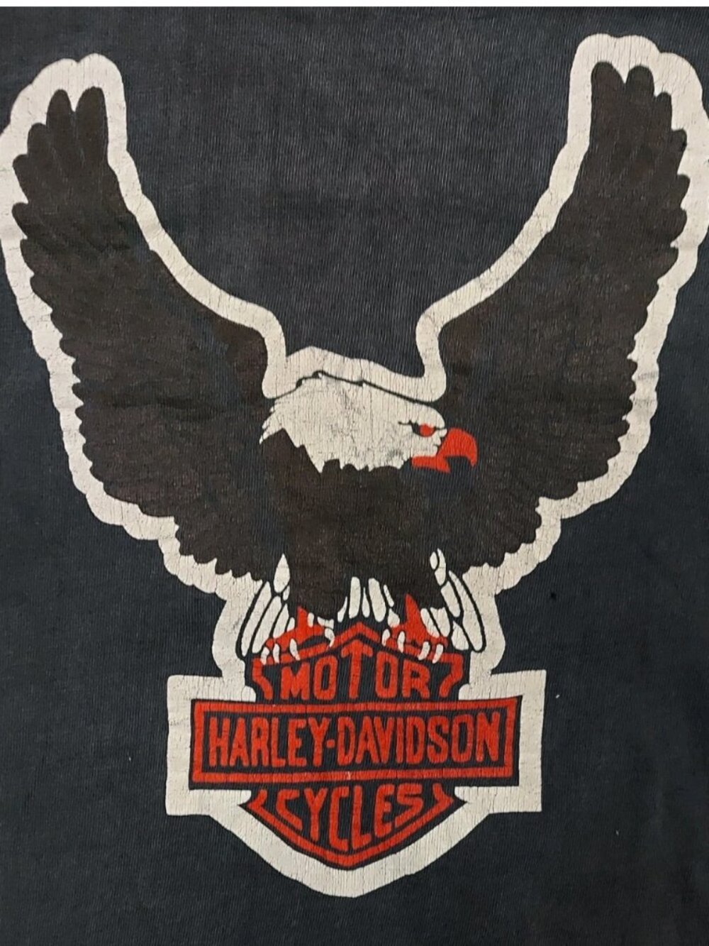 70s Harley Davidson Shirt Vintage Eagle Topeka Kansas Biker